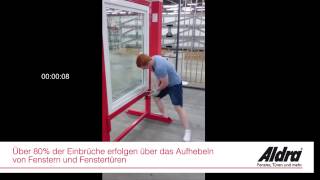 Aufhebelversuch eines RC2-Fensters von Aldra