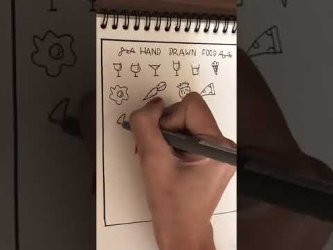 Tự học Sketchnote - Vẽ đồ ăn đơn giản - Food Doodle by Học Viện Vẽ Tuốt