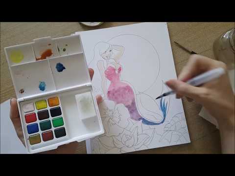 Dibujando con Acuarelas Sakura Koi