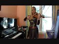 Lara plays the Xena Warrior Princess theme IN COSTUME