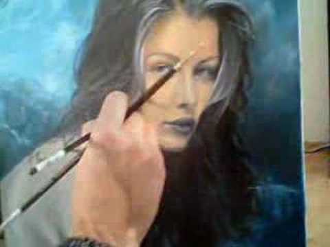 Laetitia Casta Oil Painting Part 3 facebook wwwbernardstorecom