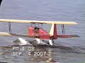 Big Lazy Ace RC Biplane Float Flying