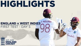 Day 5 Highlights | England v West Indies 1st Test 2020