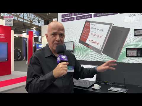 ISE 2024: Door Tablet Shows Door Tablet EPS ePaper Device for Meeting Rooms at Qbic Technology Booth