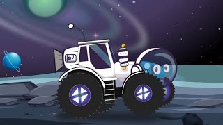 Синий Трактор В Космосе. Путешествие На Луну. Развивающие Мультики Для Детей