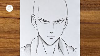 How To Draw Saitama From One Punch Man || Easy Drawing For Beginners || Easy Drawings Step By Step