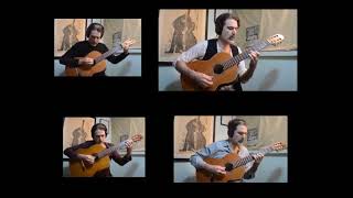 El Mercedino (A. Alfonso) - Adam Tully virtual guitar quartet