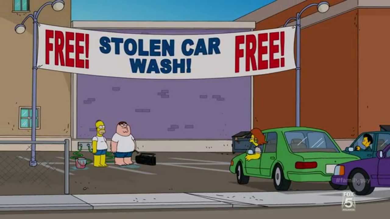 JN Car Wash - Family Guy The Simpson crossover - YouTube