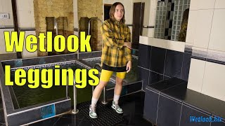 Wetlook Leggings | Wetlook High-Top Nike Sneakers | Wetlook Warm Shirt