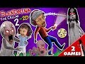 SLENDRINA'S BABY? GRANNY gets Shawn in Cellar 2 + Slendrina 2D Puzzle Game (FGTEEV 2-in-1)