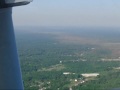 Yazoo City MS EF4 Tornado path viewed from airplane