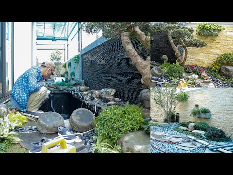 Mẫu tiểu cảnh sân vườn đẹp nhất cho biệt thự | Thiết kế thi công ngoại thất đẹp nhất | hồ cá Koi