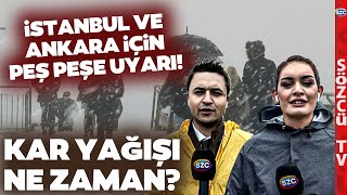 KAR KAPIYA DAYANDI! İstanbul ve Ankara İçin Kritik Hava Durumu Uyarıları!