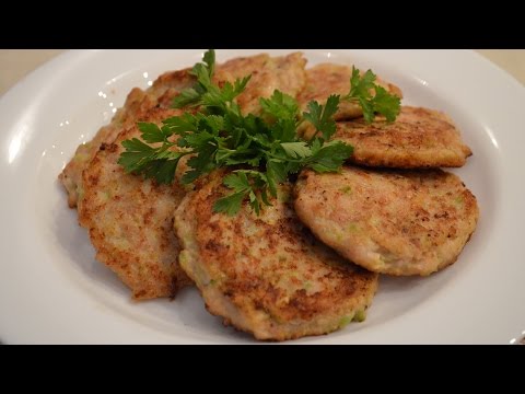 Котлеты с кабачками и сыром