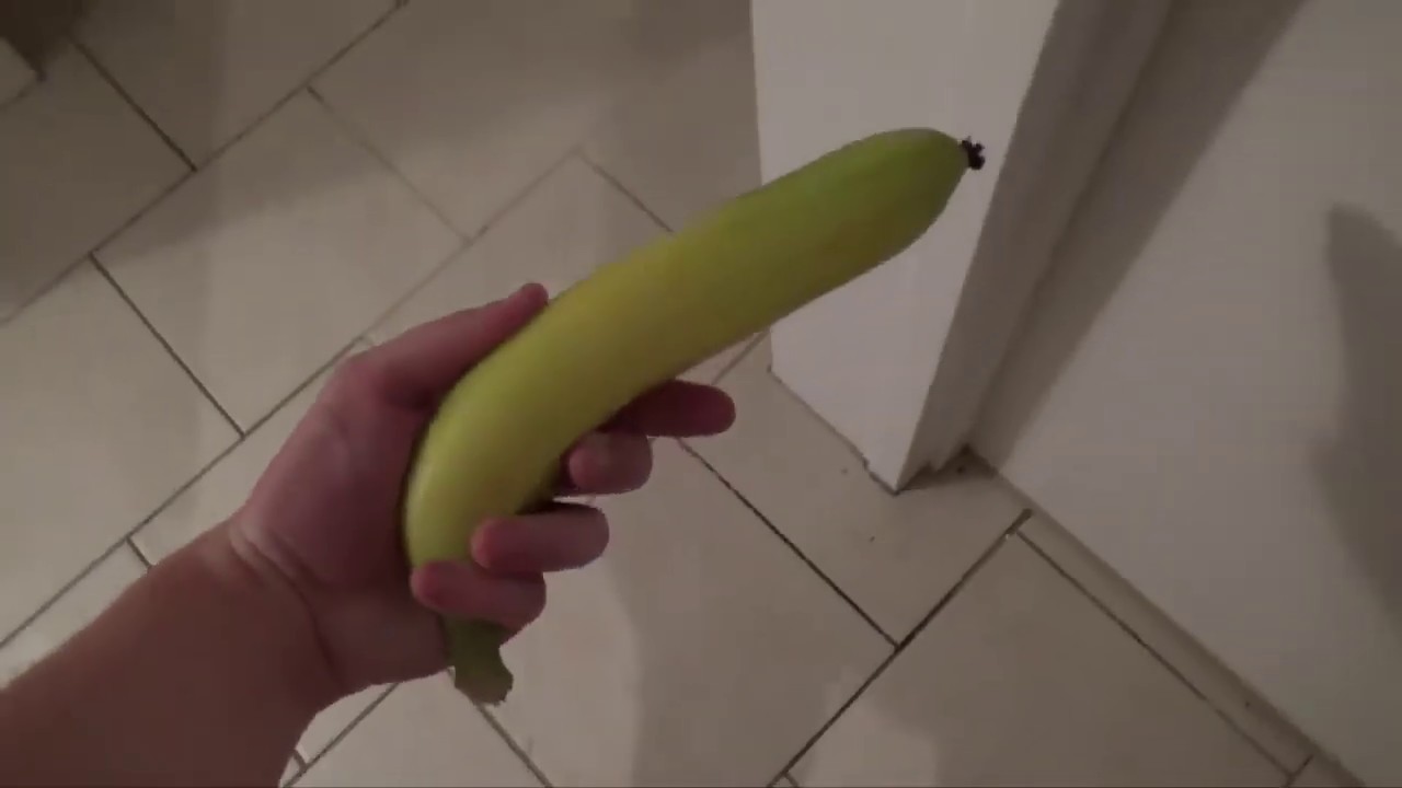 Using a banana as a dildo