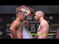 Kovalev vs Caparello Weigh In & Face Off