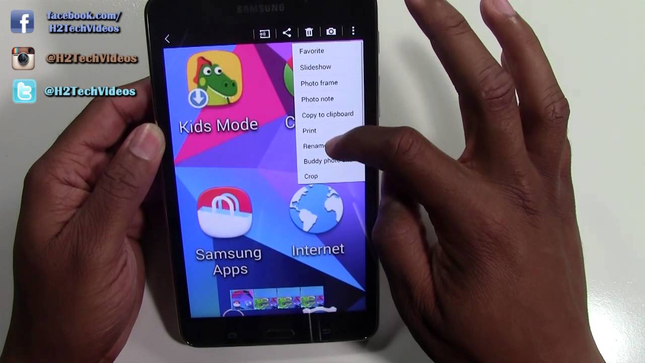 Galaxy Tab 4 7.0 - How to Take a Screenshot - YouTube