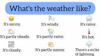 ☀️🌦🌬What's The Weather Like?