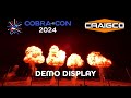 CraigCo Demo Fireworks Display - COBRA-Con 2024 [4K]