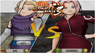 Naruto Ultimate Ninja 3 Vs. Duel Mode Ino Yamanaka Vs Sakura Haruno. Insane Mode