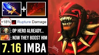 NEW BOOST 7.16 SCEPTER Bloodseeker +18% Damage Rupture Epic Divine 5 Gameplay by Topson WTF Dota 2