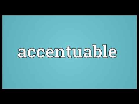 Header of accentuable