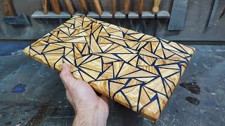 Atık Ağaçlardan Epoksi Ile Sunum Tahtası Yapımı Making A Cutting Board With Epoxy From Waste Wood