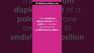 Amplitude Definition - Gcse Physics