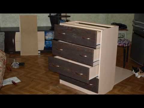 Как собрать комод видео