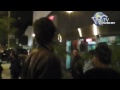 David Arquette, Eduardo Cruz and Wayne Rooney leaving Bootsy Bellows nightclub