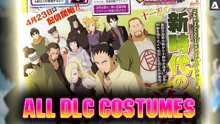 ALL DLC Costumes! Naruto STORM 4 Road to Boruto Next Generations Pack