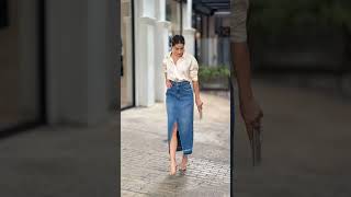 Façon Dont Vous Pouvez Styliser Votre Jupe Longue En Jean