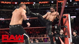 Seth Rollins & Finn Bálor vs. Bo Dallas & Curtis Axel: Raw, April 23, 2018 Seth Rollins & Finn Bálor vs. Bo Dallas & Curtis Axel: Raw, April 23, 2018