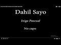 DAHIL SAYO INIGO PASCUAL EASY CHORDS AND LYRICS
