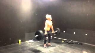 Clean 87 x 1 rep by Sara Sigmundsdóttir