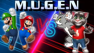Requested By Caylondunson632 Super Mario And Luigi Vs Talking Tom And Tom - Mugen Battle
