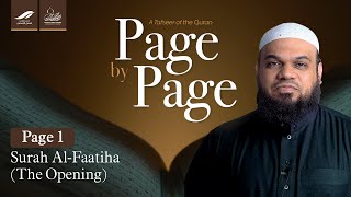 Page 1 - Surah Al-Faatiha The Opening Shaykh Dr. Ahsan Hanif Quran Tafseer Series