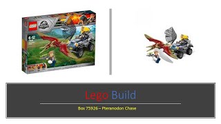 Building Lego Box 75926 - Pteranodon Chase - Juric World Lego Set