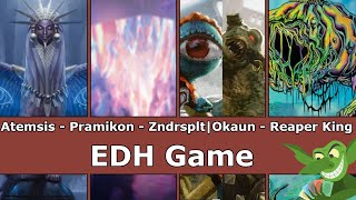 Atemsis Vs Pramikon Vs Zndrsplt Okaun Vs Reaper King Edh Cmdr Game Play For Magic The Gathering