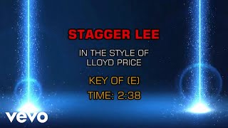 Lloyd Price Stagger Lee Karaoke Lloyd Price Stagger Lee Karaoke
