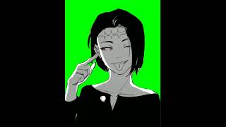 Female Kenjaku Animation Jjk Manga Animation Green Screen