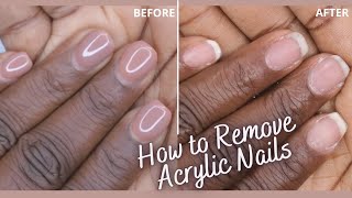 How To Safely Remove Acrylic Nails Fast Rice Soak Off Method Easy Acrylic Nail Removal At Home