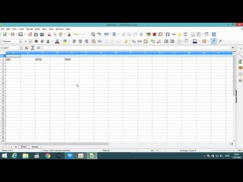 วิธีการใช้งาน Libre office Calc เบื้องต้น