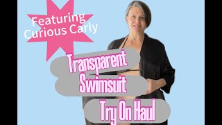 Transparent Micro Bikini Try On with Mirror View 4K | Curious Carly Try Ons