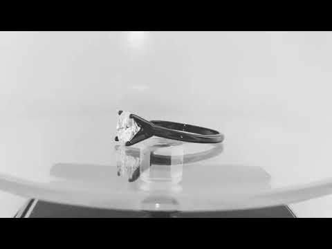 1.52 Carat Moissanite Engagement Ring, Solitaire Wedding Ring Vintage Style 14K Black Gold Handmade 1.52 Carat Moissanite Engagement Ring, Solitaire Wedding Ring Vintage Style 14K Black Gold Handmade