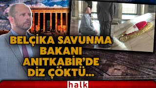 Belçika Savunma Bakanı Francken, Anıtkabir Ziyaretinde Atatürkün Mozolesi Önünde Diz Çöktü...