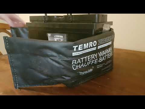 Winterizing 2007 Ford Fusion: Battery Warmer Install.