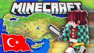 Minecraft Türkiye Haritasında Hayatta Kalmaya Çalıştım