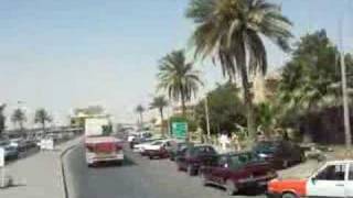 Keven Dagit driving through Iraq