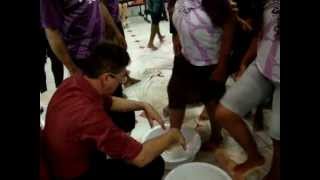 Momento Do Lava Pés Na Sinagoga Da Icdv